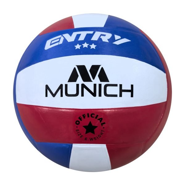 Pelota de Handball N°5 Munich Entry Caucho – Azul y Rojo