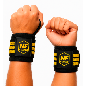 Muñequeras Elásticas NF Series para Entrenamiento, Gym y Cross Training