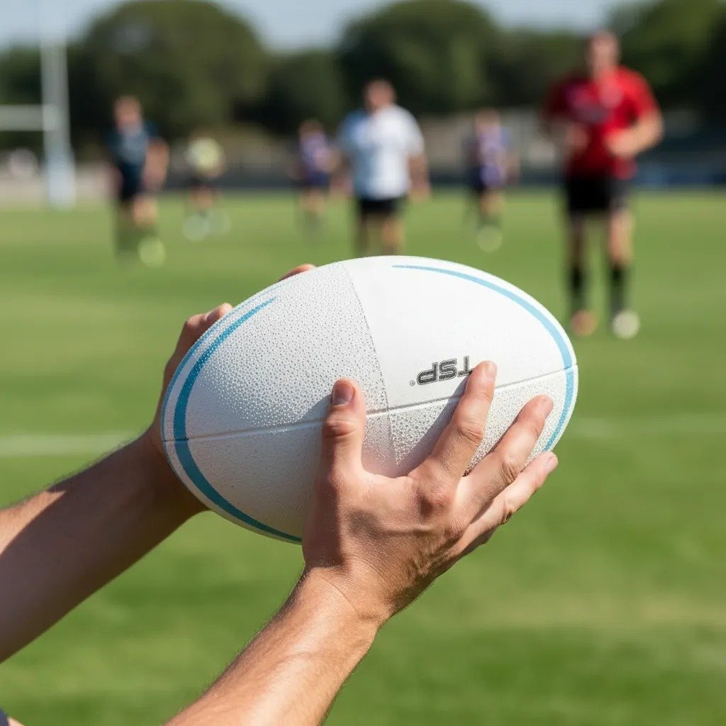 Pelota Rugby TSP Goma N°5 Entrenamiento - Imagen 3