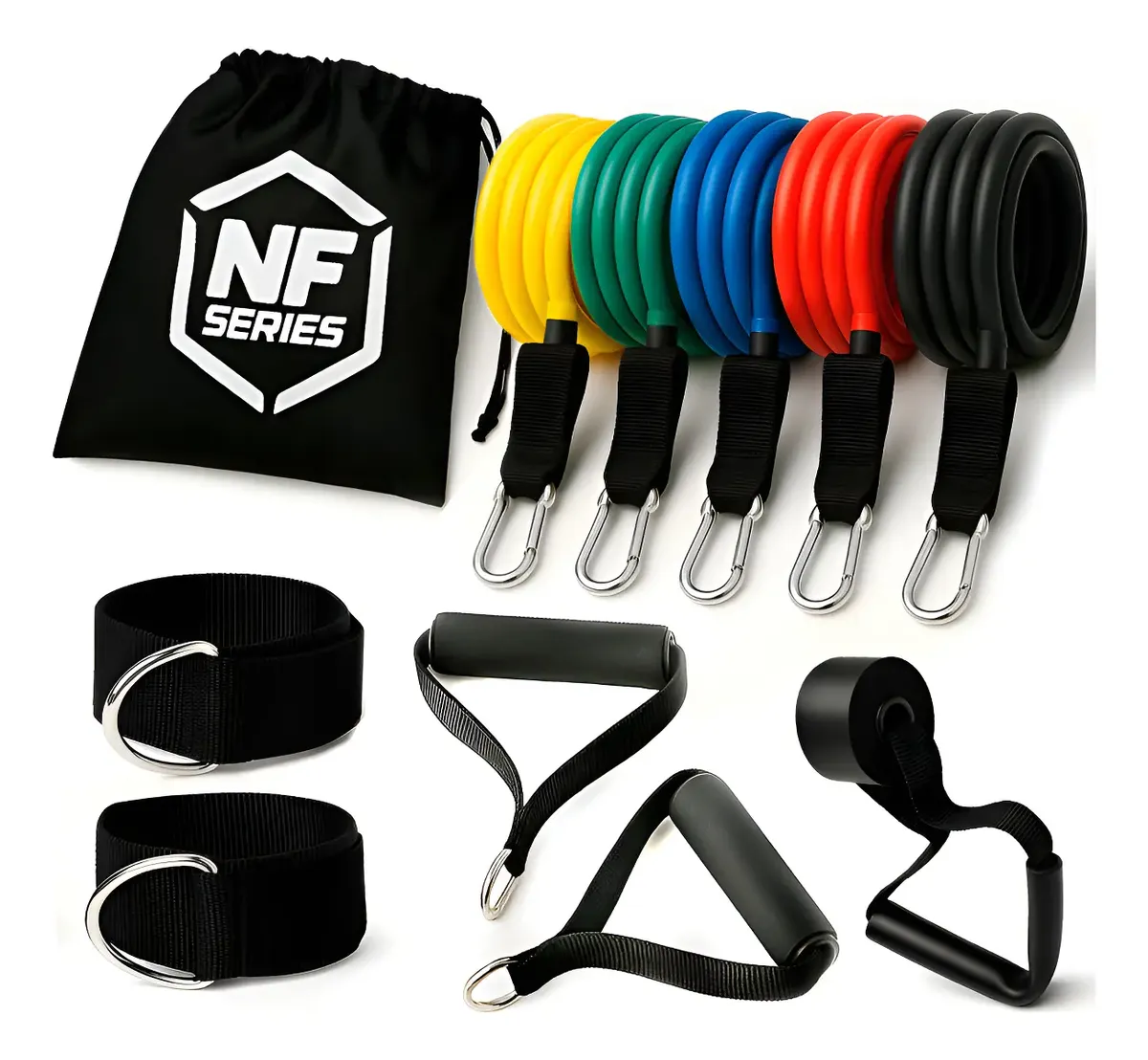 SET DE BANDAS ELASTICAS CON MANIJA X5