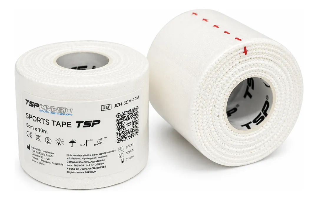 CINTA ADHESIVA PARA ESTRIBO TSP SPORTS TAPE 5CM X 10M - Imagen 2